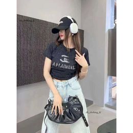 Designer T Shirt For Women Chanells Shoe Shirts With Letter Brand Fashion With Embroidered T Shirt Leisure And Loose Fitting Chanells Sandal Shirt Short Sleeve 797