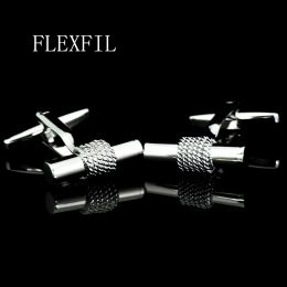 Links FLEXFIL Jewellery french shirt cufflink for mens Brand designer Cuffs link Button male High Quality Luxury Wedding metal fashion