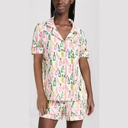 Xingqing Pajama Sets y2k Clothes Women Wine Bottle Print Lapel Neck Button Down Short Sleeve Tops and Shorts 2 Piece Lounge Wear 240423