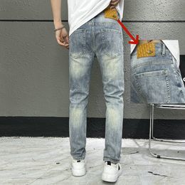 Men's Jeans spring summer THIN CDicon Men Straight leg Loose Fit European American CDicon High-end Brand Small Straight Pants LXK32