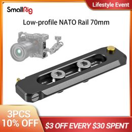 Accessories SmallRig Universal Lowprofile NATO Rail 70mm Compatible with NATO clamp for quick release 1/4"20 mounting screws BUN2483