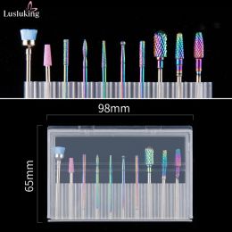 Bits Ceramic Tungsten Cutters For Manicure Carbide Nail Drill Accessories Bits Nail Art Equipment Tools For Machine Milling Cutter