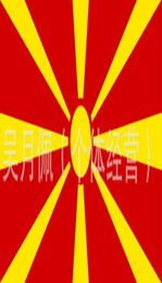 Macedonia Flag Nation 3ft x 5ft Polyester Banner Flying150 90cm Custom flag All over the world Worldwide outdoor7100577