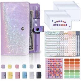 Colour Glitter Cover Money Saving Plan Loose-leaf Notebook Multi-functional Student Household Daily Expenditure Book