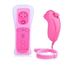 2in1 Wireless Remote ControllerNunchuk Control for Nintendo Wii gamepad Silicone Case motion sensor 1pcslot4850200