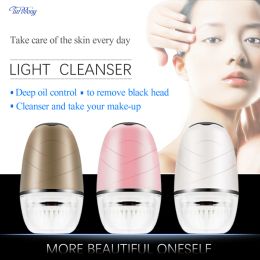 Scrubbers 3 In 1 Electric Facial Cleaning Brush Face Cleaner Massager for face Deep Pore Cleaning Soft Skin Care Tools