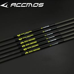 Arrow 6/12pcs Accmos Carbon Arrow Shafts 31 inch ID 4.2/6.2mm Spine 250 300 400 500 600 700 800 900 1000 for Bow Archery Hunting Arrow