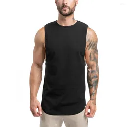 Men's Tank Tops Elastic Quick Drying Sports Vest Breathable Color Blocking Fitness Sleeveless Outdoor Muscle Top Mens Clothing