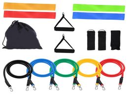 15 in 1 Natural Latex Fitness Resistance Bands Strength Training Set2428277