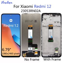 Screens 6.79'' Original For Xiaomi Redmi 12 LCD Display Touch Screen Panel Digitizer For Xiaomi Redmi 12 23053RN02A Display LCD Screen