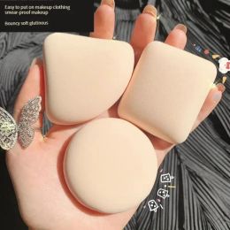 Puff 3 Pieces Dry Wet Usable Makeup Cosmetic Puff Sponge Cushion Puff for Foundation Powder Soft and Cute