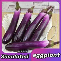 Decorative Flowers 1PCS Pu Simulation Cuke Cucumber Eggplant Model Artificial Decorations Kitchen Decoration Props Foam Vegetables