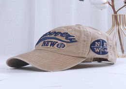 2022 100 washed denim baseball cap snapback hats summer autumn hat for men women caps casquette hats letter embroidery gorras4536573