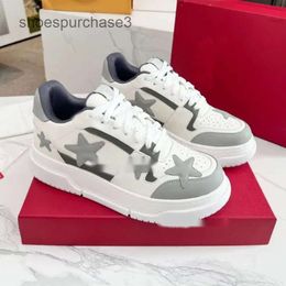 Sneakers Versatile Up End New Shoes High Mens Trainer Unisex Trendy Wallentino Genuine Leather Star Casual Lace Low Sn Designer PW3O