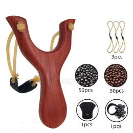 Arrow Professional Outdoor Entertainment Slingshot High Quality Wooden Catapult Outdoor Shooting Sports Game Slingshot Set