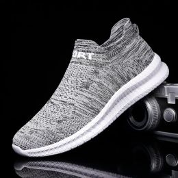 Shoes Socks Shoes for Men 2022 Fashion Trend Casual Footwear Men's Knitted Mesh Outdoor Sneakers Men's Slipon Sock Tenis Sport Shoes