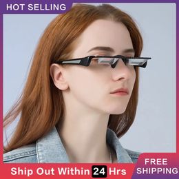 Lazy Glasses Creative Periscope Horizontal Reading Books Sit Glasses On Bed Lie Down View TV Myopia Usable Prism Spectacles 240415