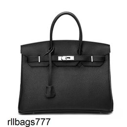 Button Platinum Handbag 2024 Silver Lychee Pattern Top Layer Fashion Womens Shoulder Bag Handmade Genuine Leather