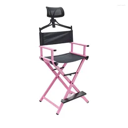 Camp Furniture Outdoor Modern Portable All Aluminium Lounge Chair With Headrest - Makeup Artist/Beach Bar Office