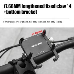 Accessories GUB PLUS 21 Motorcycle Bike Phone Holder Aluminum Alloy Cell Phone Mount Holder Rotatable Adjustable for 22.231.8mm Handlebar