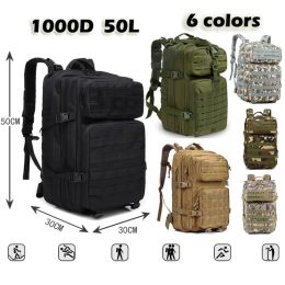 Accessories 1000d Nylon Waterproof Backpack Outdoor Military Rucksacks Tactical Backpack Hiking Trekking Fishing Hunting Backpack 30l/50l