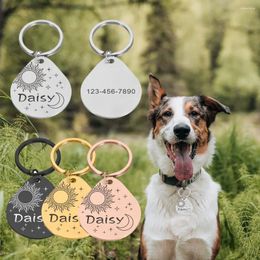 Dog Tag Personalised Pet Collar Anti-lost Custom ID Plate Free Engraving Dogs Cat Puppy Kitten Nameplate Pendant For