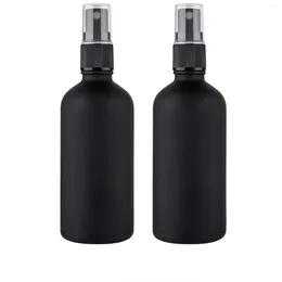 Storage Bottles Glass Spray With Fine Mist Sprayer Pump Cap Refillable Reusable Frosted Empty For Perfumes Body Sprays