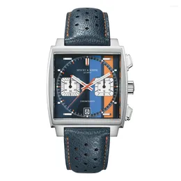 Wristwatches 2024 Arrivals Mens Watches Top Stainless Steel Japan VK64 Chronograph Male Quartz 5 Bar Waterproof