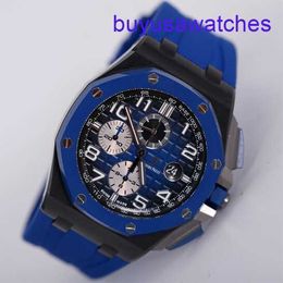 AP Calendar Wrist Watch Royal Oak Offshore 26405CE Men's Watch Black Ceramic Blue Gradient Dial Automatic Machinery World Famous Watch Swiss Watch Diameter 44mm