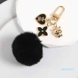 Keychains Lanyards love pumper pill keychain is decorated with female creative cute tiger ear cases protective cover pendant 2024