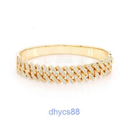 Large Cuban Bangle Bracelet Real Diamond Link Bracelets Women Customise Miami Hip Hop Men Wholesale Price