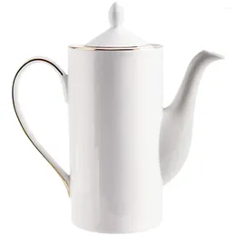 Dinnerware Sets Ceramic Tea Pot Coffee Home Supply Daily Use Teapot Kettle Milk White Household Water Vase