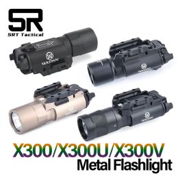 Lights WADSN Tactical Surefir X300U X300 Ultra X300V Metal Pistol Scout Light Fit 20mm Picatinny Airsoft Weapon Gun Strobe Flashlight