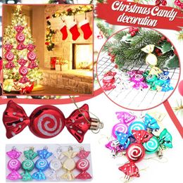 Christmas Decorations Garland Holder For Mantle Hanging Glass Ornament Bubble Decoration Props Candy Pendant Lollipop Tree