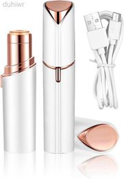 Epilator Portable Eyebrow Epilator Mini Facial Epilator Facial Lipstick Shape Hair Removal Portable Women Painless Razor Shaver Tool d240424