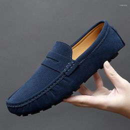 Casual Shoes Leather Men's Loafers Soft Soled Couple Lightwhite Large Size 35-48 Designer Men Support Drop