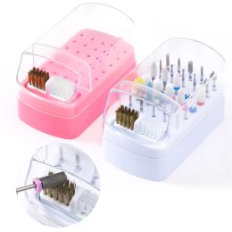 Bits 25/48 Holes Nail Drill Bit Holder Manicure Milling Cutter Stand Display Container Nail Drill Bits Organiser Nail Tools