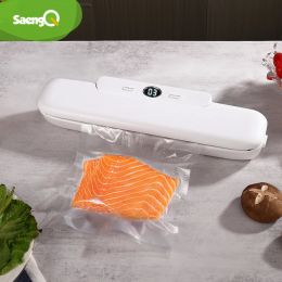 Sealers saengQ Vacuum Sealer Packaging Machine For Home Kitchen Including 10pcs Food Saver Bags Commercial Vacuum Food Sealing