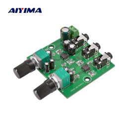 Amplifier AIYIMA 2Way Stereo Audio Signal Mixer Board MultiChannels Mixing Board for One Way amplification Output Headset Amplifier Audio