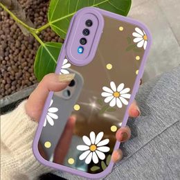 Cell Phone Cases Chrysanthemum Fasion Phone Case for Samsung Galaxy A54 A53 A52 A50 A34-A31 A23 A22 A11 A04 A03 5G Makeup MirROr Coque d240424