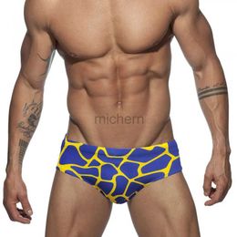 Men's Swimwear Mens Swim Briefs Sexy Swimming Short Water Sport Beach Pants Swimsuit Swimwear Sexy Male Suilt Surfing Swim Wear Deer Pattern d240424