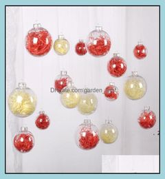 Decorations Festive Party Supplies Home Gardenwedding Bauble Ornaments Xmas Decoration Clear Glass Wedding Balls 3quot 80Mm 6544050