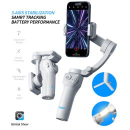 Gimbals 3Axis Handheld Gimbal 360 Rotation Face Ai Intelligent tracking Smartphone Stabiliser Gimbal for Xiaomi iPhone Samsung Sony