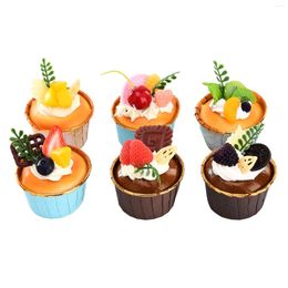 Decorative Flowers Window Decoration Cream Cake Props Dessert Model Multicolor Cute Simulation Cupcake Home Kitchen Decor