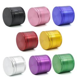 4 Layers Herb Grinder Aluminium Plate 55MM Hand Tobacco Smoking Accessories Cigarette Accessores 8 Colors