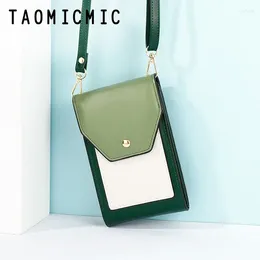 Drawstring 2024 Single Shoulder Mobile Phone Wallet Women Bag Fashion Mini Korean Version Of Vertical Diagonal