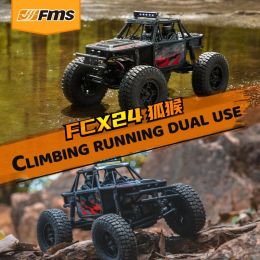 Cars New Fms Fcx 1/24 Lemur Lemur Rc 2.4ghz 8km/h Remote Control Model Twospeed Fourwheel Drive Crosscountry Climbing Desktop Toys