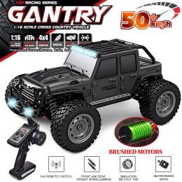 Car 16103 Fast Rc Cars 50km/h 1/16 Off Road 4WD with LED Headlights,2.4G Waterproof Remote Control Monster Truck for Adults and Kids