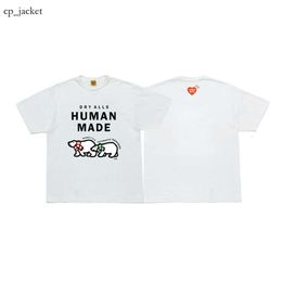 Human Made T Shirt Fun Print Bamboo Human Made Cotton Short Sleeve Humanmade T-shirt for High End Luxury Lightweight Breathable Fashionable and Handsome 3902