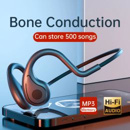 Headphones YC Bone conduction Headphone Sport Running Waterproof Bluetooth Headset MP3 Music Player Wireless Earphone With Mic for Xiaomi